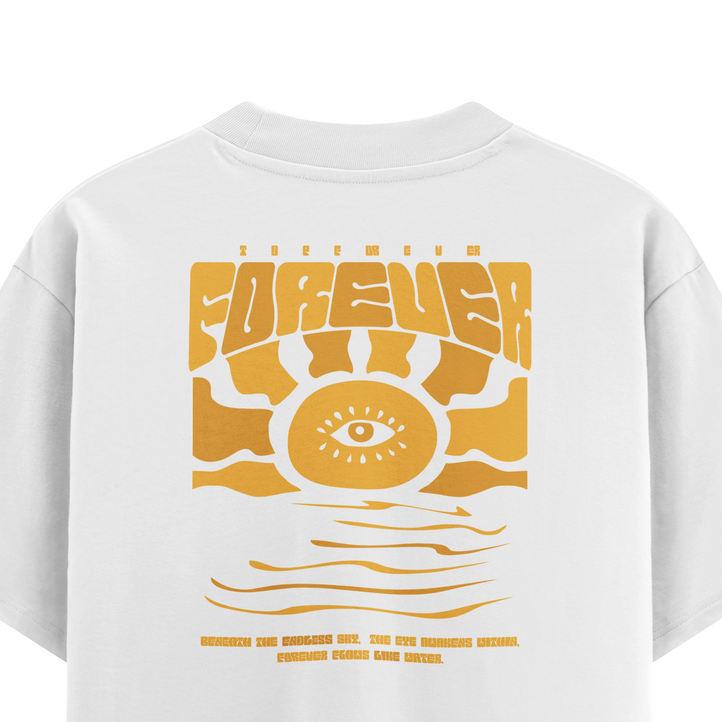 เสื้อยืดโอเวอร์ไซส์ ลาย Eyes of sun สไตล์สตรีทอาร์ต | เสื้อยืดคอตตอนแท้