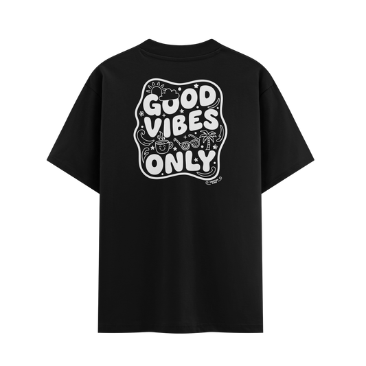 เสื้อโอเวอร์ไซส์ ลาย Feeling สไตล์สตรีทอาร์ต | เสื้อยืดคอตตอนแท้