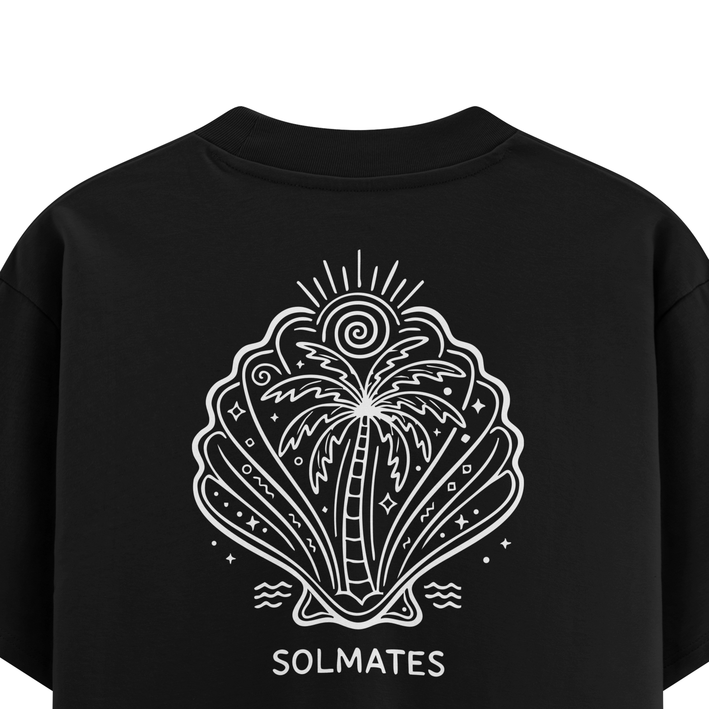 เสื้อโอเวอร์ไซส์ ลาย Solmates สไตล์ป่าไม้ | เสื้อยืดคอตตอนแท้