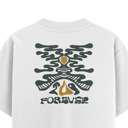 เสื้อยืดโอเวอร์ไซส์ ลาย Liquid Tribe สไตล์สตรีทอาร์ต | เสื้อยืดคอตตอนแท้