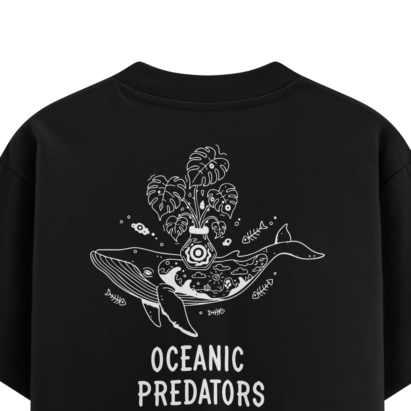 เสื้อโอเวอร์ไซส์ ลาย Predators สไตล์ผู้ล่า | เสื้อยืดคอตตอนแท้