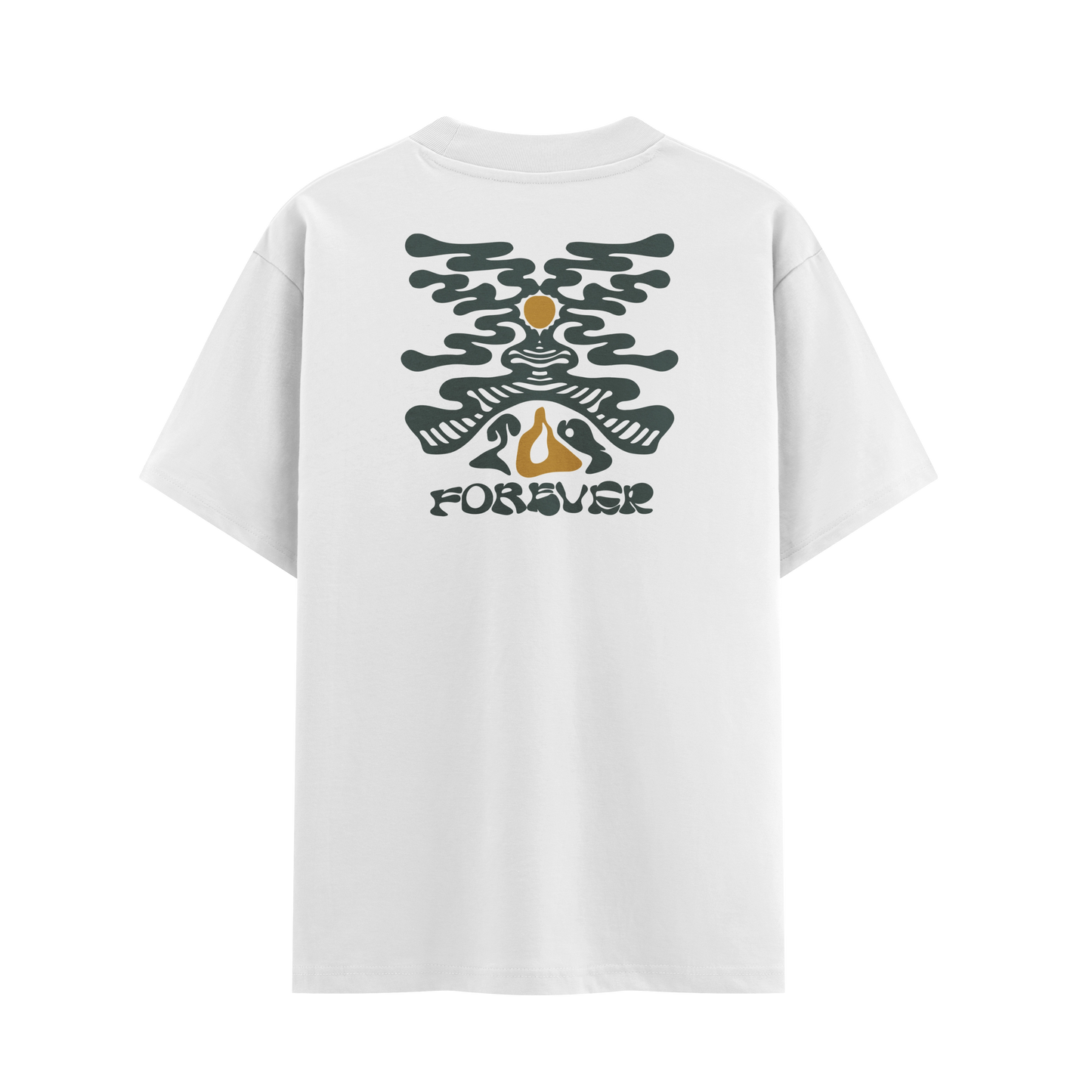 เสื้อยืดโอเวอร์ไซส์ ลาย Liquid Tribe สไตล์สตรีทอาร์ต | เสื้อยืดคอตตอนแท้