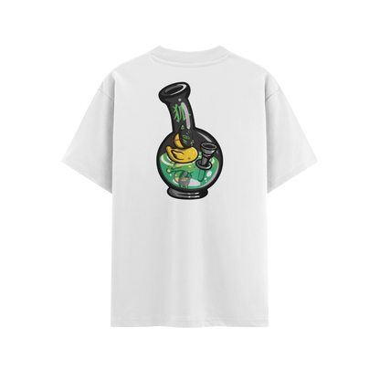 เสื้อโอเวอร์ไซส์ ลาย Drunk Duck สไตล์สตรีทอาร์ต | เสื้อยืดคอตตอนแท้