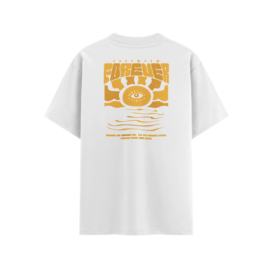 เสื้อยืดโอเวอร์ไซส์ ลาย Eyes of sun สไตล์สตรีทอาร์ต | เสื้อยืดคอตตอนแท้