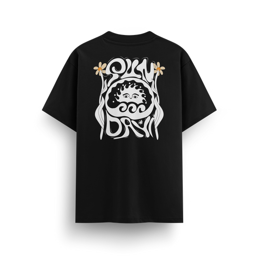 เสื้อยืดโอเวอร์ไซส์ ลาย Sunday สไตล์สตรีทอาร์ต | เสื้อยืดคอตตอนแท้