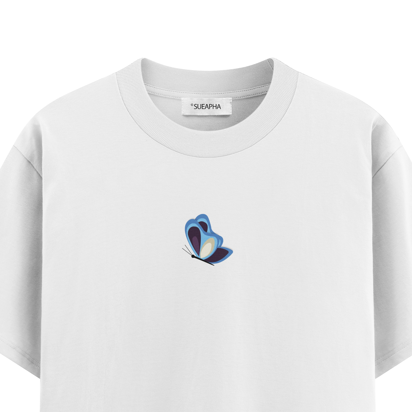 เสื้อยืดโอเวอร์ไซส์ ลาย Butterfly สไตล์ธรรมชาติ | เสื้อยืดคอตตอนแท้