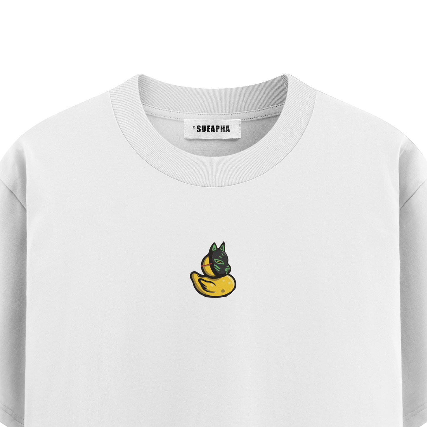 เสื้อโอเวอร์ไซส์ ลาย Drunk Duck สไตล์สตรีทอาร์ต | เสื้อยืดคอตตอนแท้