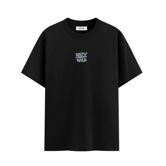 เสื้อโอเวอร์ไซส์ ลาย Salty Wild สไตล์สตรีทอาร์ต | เสื้อยืดคอตตอนแท้