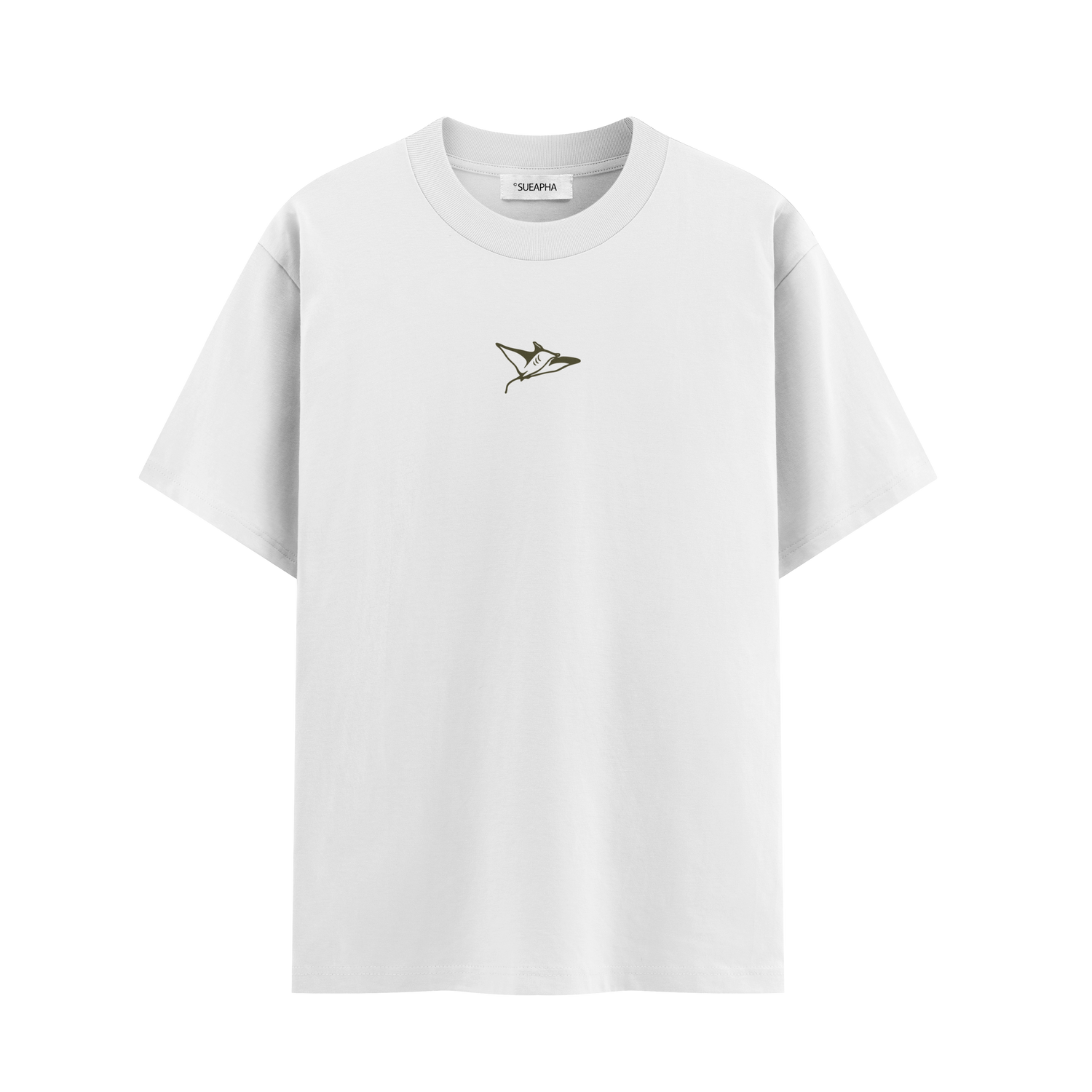 เสื้อยืดโอเวอร์ไซส์ ลาย Manta Flow สไตล์สัตว์ทะเล | เสื้อยืดคอตตอนแท้