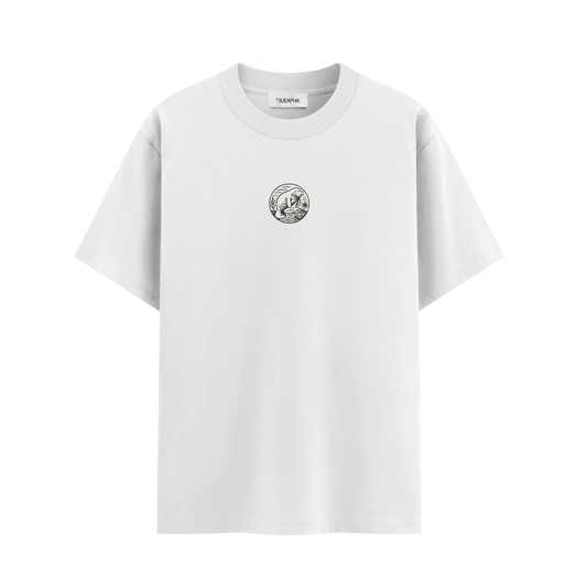 เสื้อยืดโอเวอร์ไซส์ ลาย Dugong สไตล์สัตว์ทะเล | เสื้อยืดคอตตอนแท้