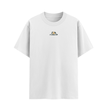 เสื้อยืดโอเวอร์ไซส์ ลาย Liquid Tribe สไตล์สตรีทอาร์ต | เสื้อยืดคอตตอนแท้