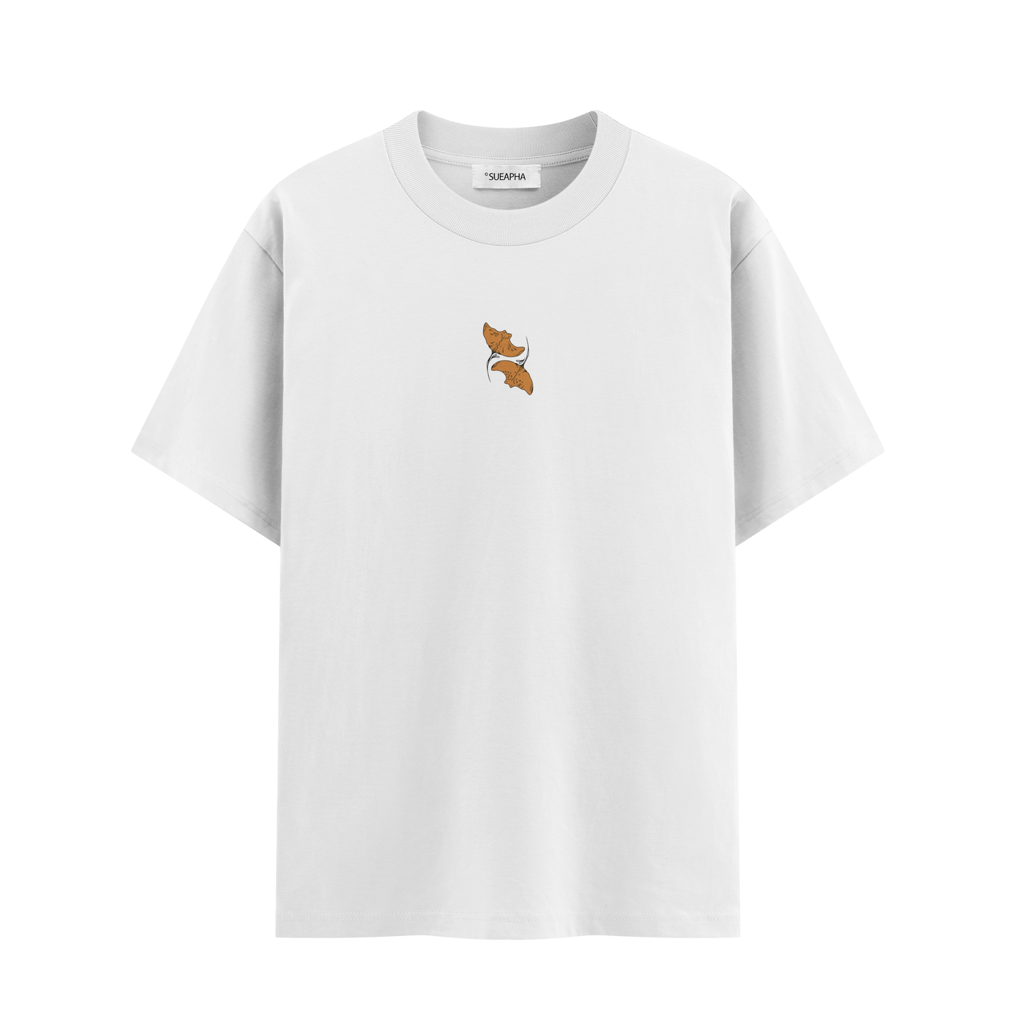 เสื้อโอเวอร์ไซส์ ลาย Stingray สไตล์สัตว์ทะเล | เสื้อยืดคอตตอนแท้